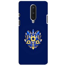 Чохли для OnePlus 8 Укр. Символіка (AlphaPrint) (Квітковий Герб)