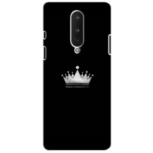 Чехол (Корона на чёрном фоне) для ВанПлас 8 (Белая корона)
