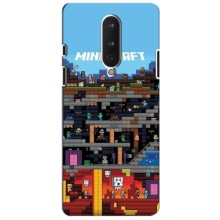 Чохол Майнкрафт на OnePlus 8 (AlphaPrint) Minecraft – фон Minecraft