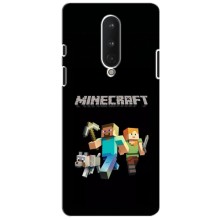 Чохол Майнкрафт на OnePlus 8 (AlphaPrint) Minecraft – герої Minecraft