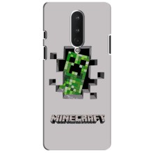 Чохол Майнкрафт на OnePlus 8 (AlphaPrint) Minecraft – кріпер Майнкрафт