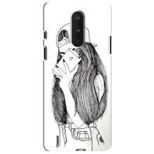 Чехол с печатью для OnePlus 8 - (Мода) (AlphaPrint) (Фото девочки)
