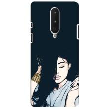 Чехол с печатью для OnePlus 8 - (Мода) (AlphaPrint) (Красивая девочка)