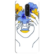 Чехол на OnePlus 8 Украинский дизайн (Украинка на всю голову)