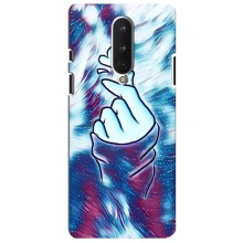 Чехол с принтом для OnePlus 8 (AlphaPrint - Знак сердечка) – Радужное сердце