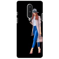 Чохол з картинкою Модні Дівчата OnePlus 8 (Дівчина з телефоном)