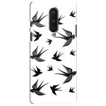 Чехол с птицами на OnePlus 8 (VPrint) (Ласточки)