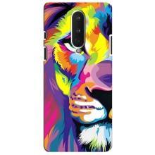 Чехол со Львом для OnePlus 8 (VPrint) (Яркий Лев)
