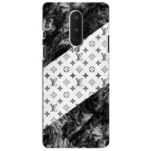 Чохол Стиль Louis Vuitton на OnePlus 8 – LV на білому