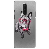 Чехол (ТПУ) Милые собачки для OnePlus 8 – Бульдог в очках