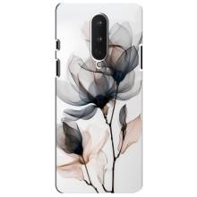 Чехол с цветочным принтом на ВанПлас 8 – Цветы на белом