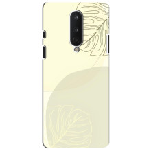 Чохол квітковий дизайн для OnePlus 8 – Зелений фон