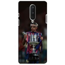 Чехол с футболистом Ламин Ямаль OnePlus 8 – Ямал с кубком