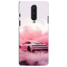 Чехол с авто Порше для OnePlus 8 – Розовый Порше