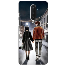 Чехол с дизайном Венздей 2 на OnePlus 8 – Уэнсдей и Тайлер