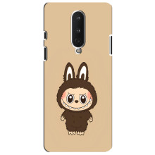 Чехол с Лабубу на OnePlus 8 – Коричневый Лабубу