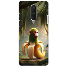 Чехол с мемами тралалело тралала для OnePlus 8 – Шимпанзини бананини