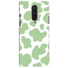 Чехол с принтом коровы на ВанПлас 8 – Зеленый принт