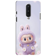 Чохол з принтом Лабубу для OnePlus 8 – Фіолетовий Лабубу