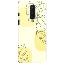 Силиконовый чехол с принтом в цветах на OnePlus 8