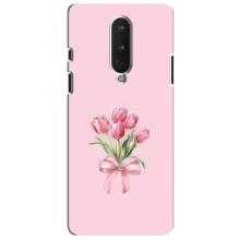 Чохол з розовим принтом для OnePlus 8 – Букет квітів