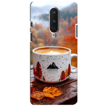 Чехол с уникальным дизайном «Осень с кофе» для OnePlus 8 – Кофе на природе