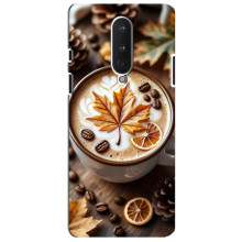 Чехол с уникальным дизайном «Осень с кофе» для OnePlus 8 – Пряный кофе