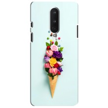 Чохли з тематикою "КВІТИ" на OnePlus 8 (Квітка-морозиво)
