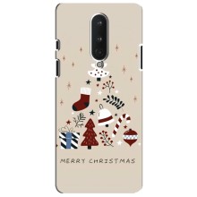 Рождественские Чехлы для OnePlus 8 (VPrint) (Merry Christmas)