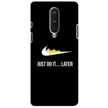 Силиконовый Чехол на OnePlus 8 с картинкой Nike (Later)