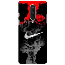 Силиконовый Чехол на OnePlus 8 с картинкой Nike (Nike дым)