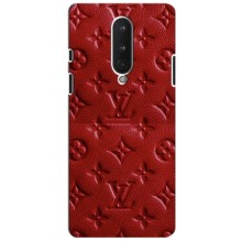 Текстурный Чехол Louis Vuitton для ВанПлас 8 (Красный ЛВ)