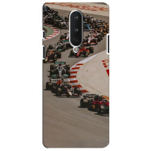 Чохол з принтом Формула 1 на OnePlus 8 – Боліди на трасі