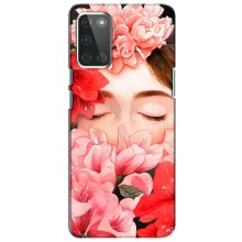 Чехлы (ART) Цветы на OnePlus 8T (VPrint) (Глаза в цветах)