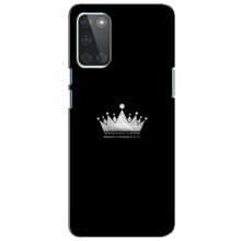 Чехол (Корона на чёрном фоне) для ВанПлас 8Т – Белая корона