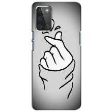 Чехол с принтом для OnePlus 8T (AlphaPrint - Знак сердечка) – Значок Love