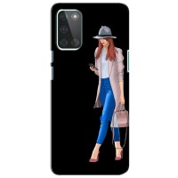 Чехол с картинкой Модные Девчонки OnePlus 8T (Девушка со смартфоном)