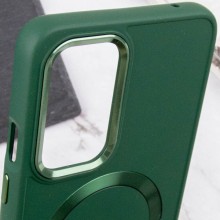 TPU чохол Bonbon Metal Style with MagSafe для OnePlus 9 Pro – Зелений