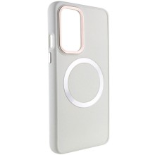 TPU чохол Bonbon Metal Style with MagSafe для OnePlus 9 Pro – Білий