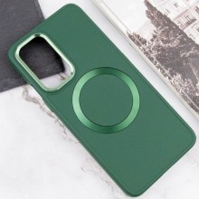 TPU чехол Bonbon Metal Style with MagSafe для OnePlus 9 Pro – Зеленый