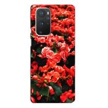 Чохли з квітами для OnePlus 9 Pro (VPrint) (Квіти червоні)