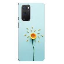 Чохли з квітами для OnePlus 9 Pro (VPrint) (Жовта квітка)