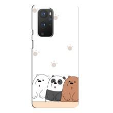 Чехлы с изображением разных животных для OnePlus 9 Pro (Удивленные медвеженки)