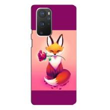 Чехлы с картинкой Лисички для OnePlus 9 Pro (VPrint) (Лисичка с розочкой)