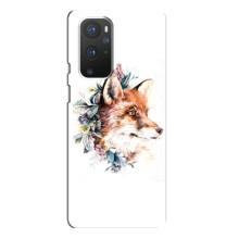 Чехлы с картинкой Лисички для OnePlus 9 Pro (VPrint) (Лисичка в цветочках)