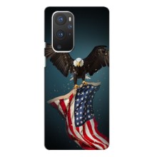 Чехол Флаг USA для OnePlus 9 Pro – Орел и флаг
