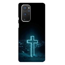 Чехол для OnePlus 9 Pro (AlphaPrint) - (Христианские) – Крест и город