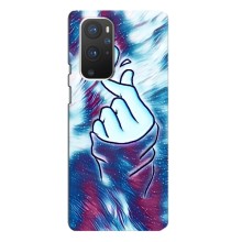 Чехол с принтом для OnePlus 9 Pro (AlphaPrint - Знак сердечка) – Радужное сердце