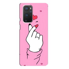 Чехол с принтом для OnePlus 9 Pro (AlphaPrint - Знак сердечка) – Знак Love