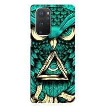 Чехол с птицами на OnePlus 9 Pro (VPrint) (Сова с глазом)